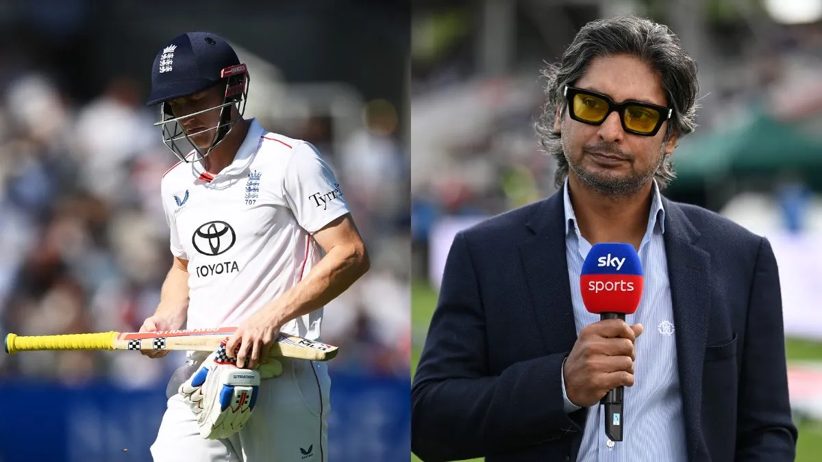 Harry Brook and Kumar Sangakkara
