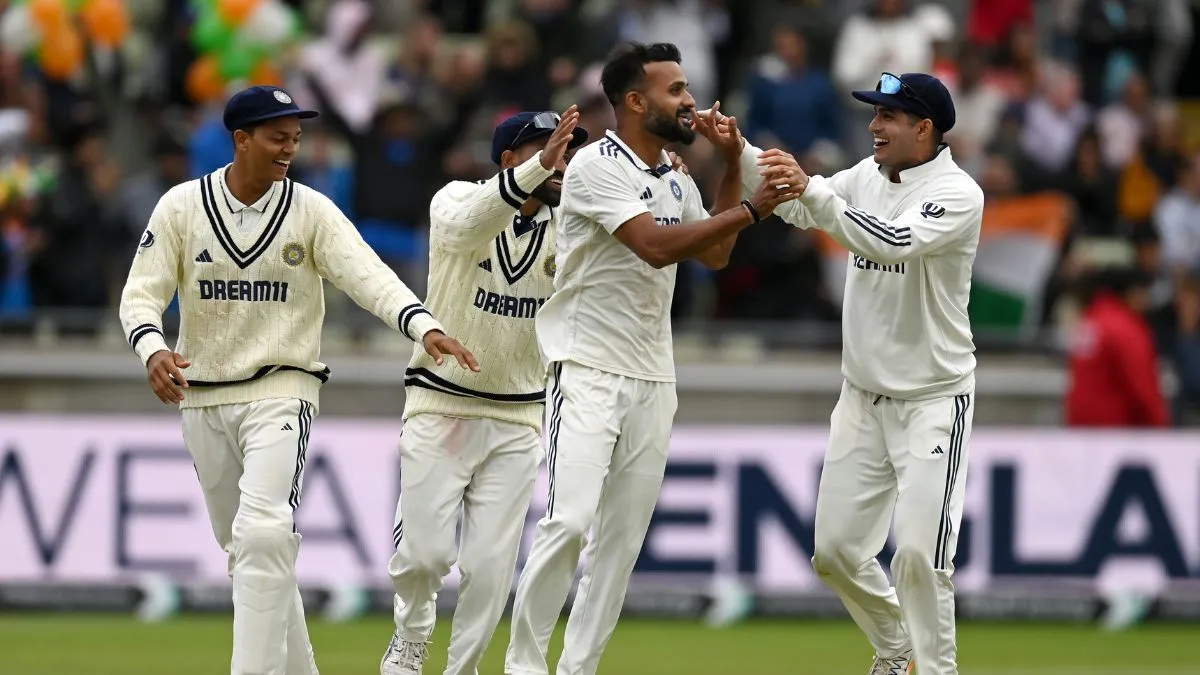 Team India against England