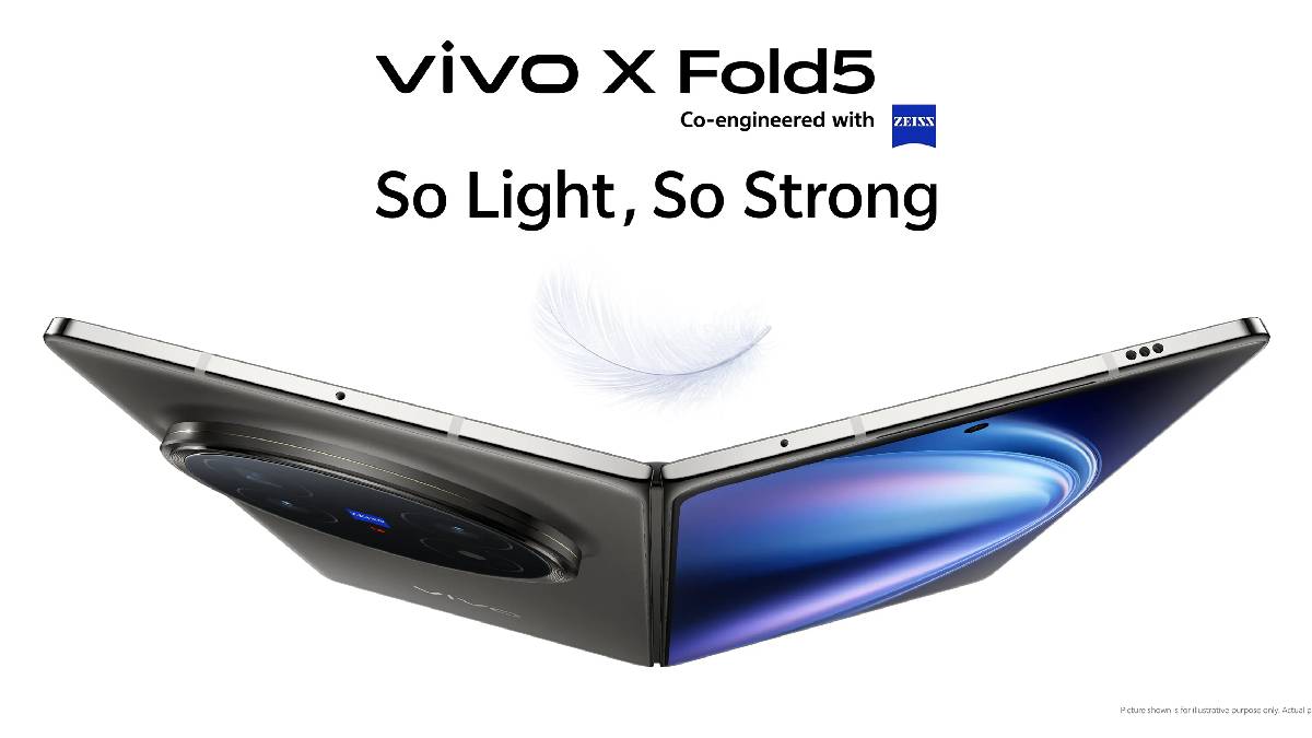 Vivo X Fold 5 with 4.3mm thickness launched in India for Rs 1,49,999 ...