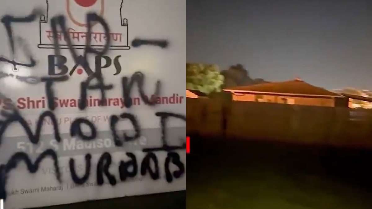 BAPS Swaminarayan Temple in US vandalised with anti-India slogans, suspicion on Khalistani elements