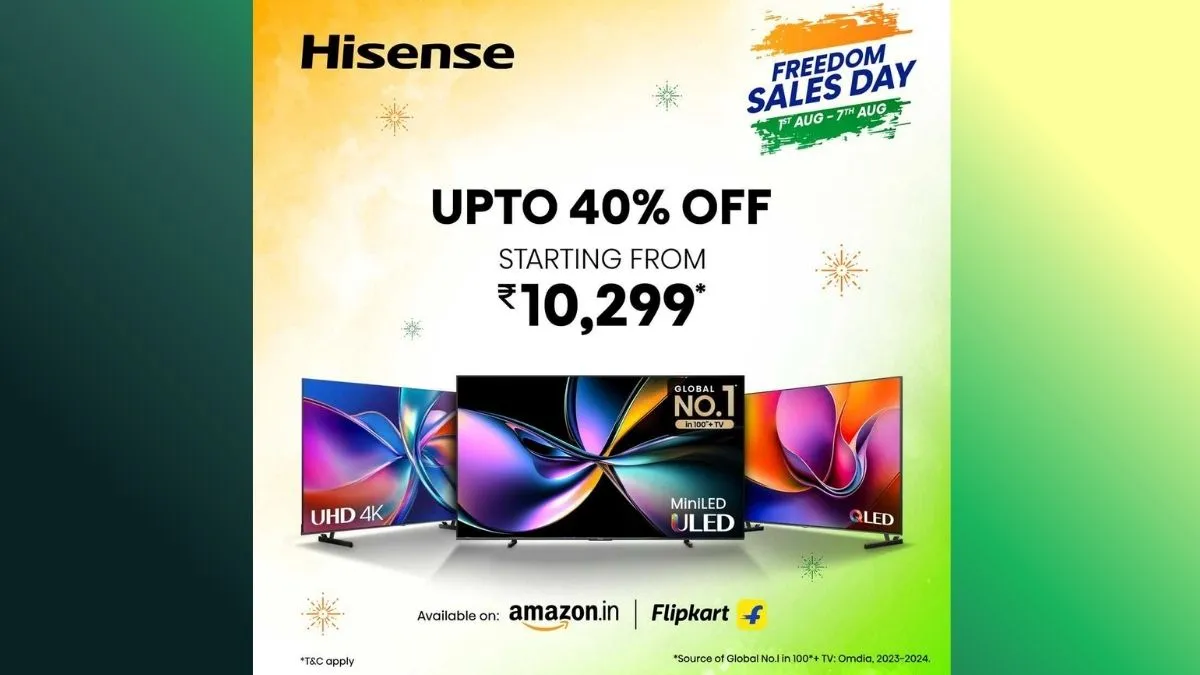 Hisense and Toshiba TVs get big discounts in India from August 1 to 7: Check details
