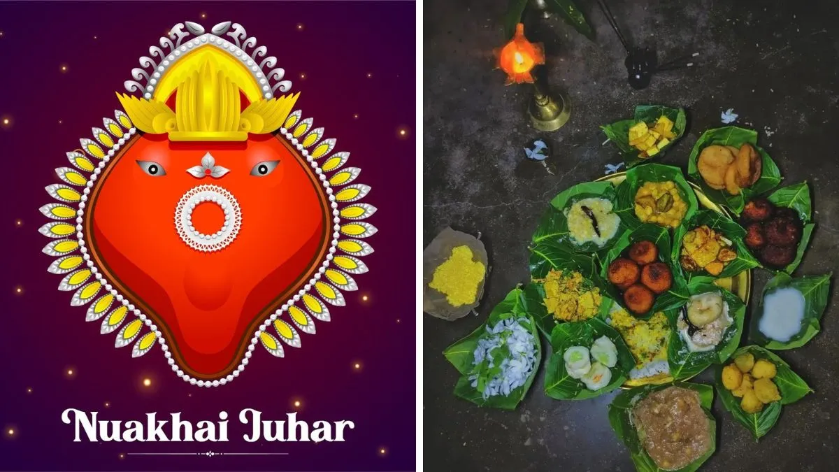 Beautiful Nuakhai Juhar poster designs to share with family and friends.