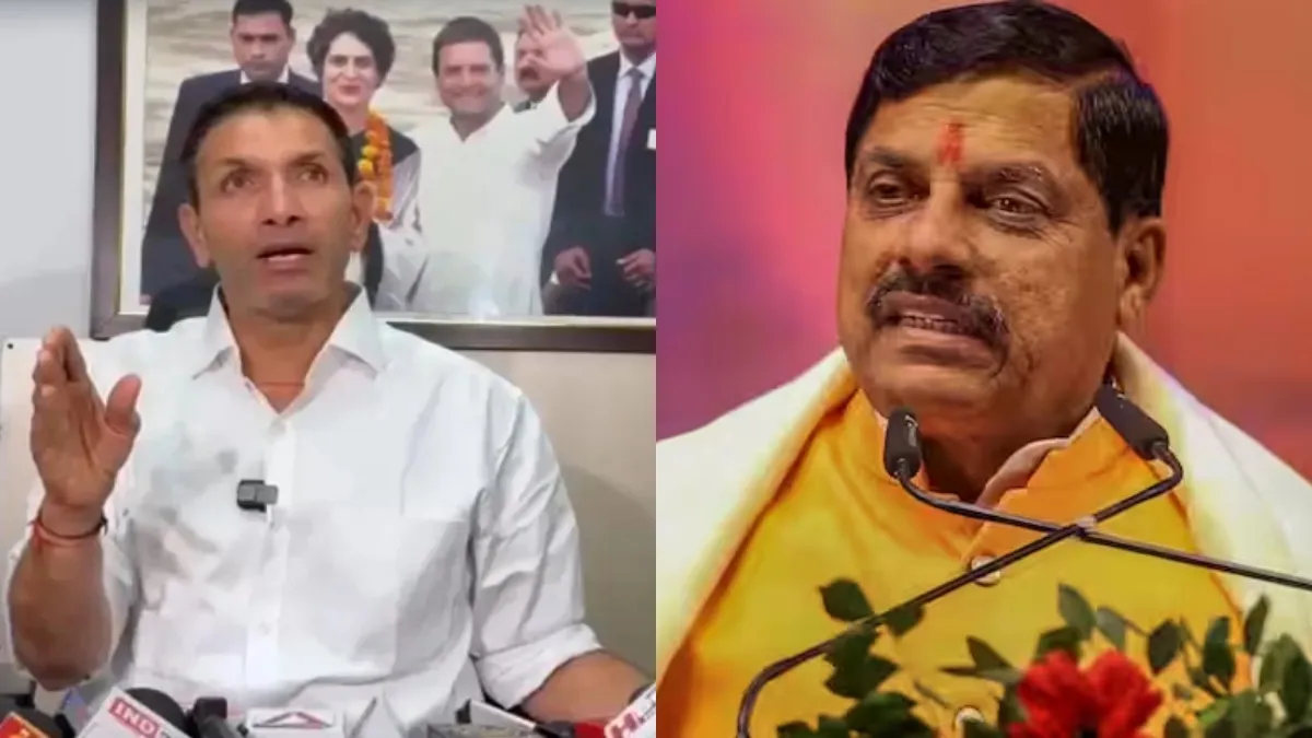 Jeetu Patwari and CM Mohan Yadav