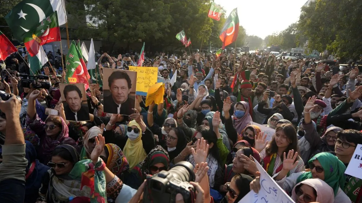 Supporters of Imran Khan. imran khan