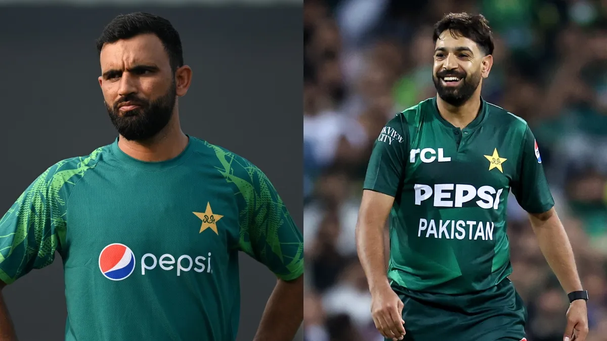 Fakhar Zaman and Haris Rauf. Fakhar Zaman and Haris Rauf.