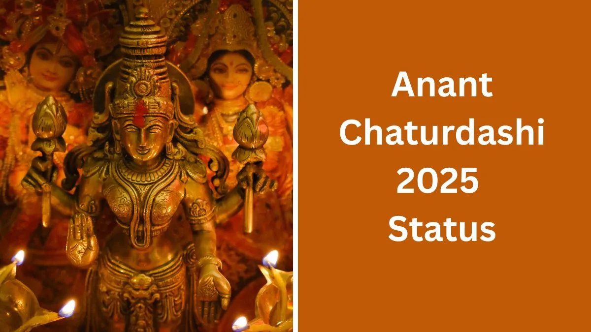 Anant Chaturdashi 2025 celebrations with Lord Vishnu idol and festive devotion