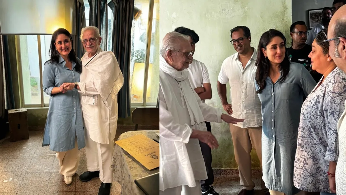 Kareena Kapoor Khan meets Indian poet and lyricist Gulzar
