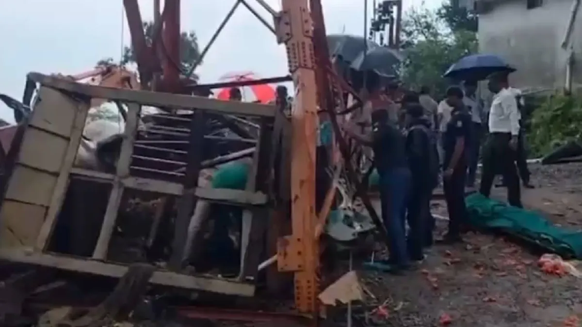 Six people were killed in the mishap which occurred when construction material was being taken atop the hill.