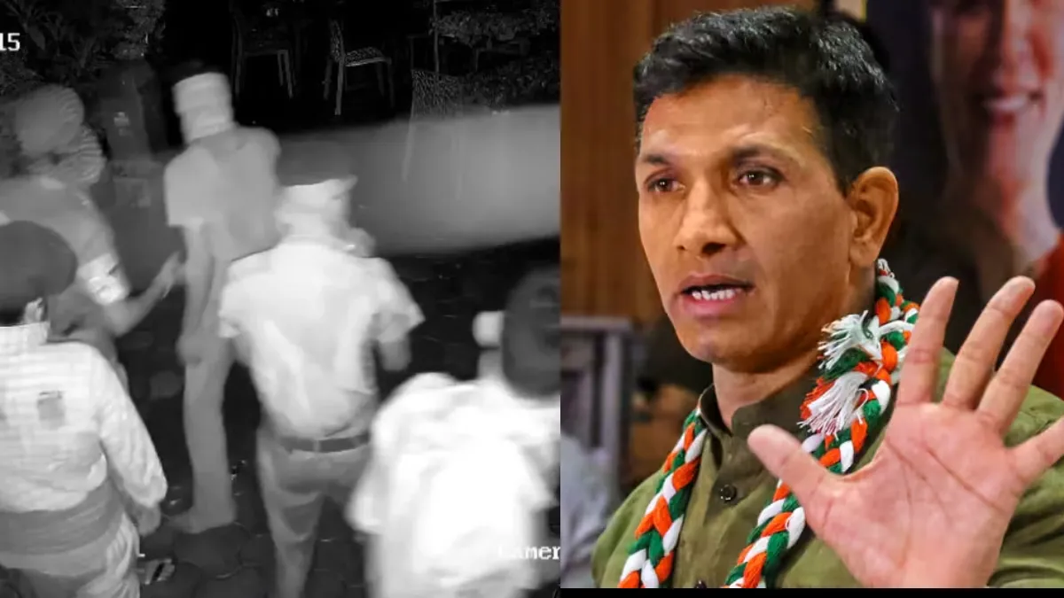 Five people attempted a robbery at Jitu Patwari's residence and office.