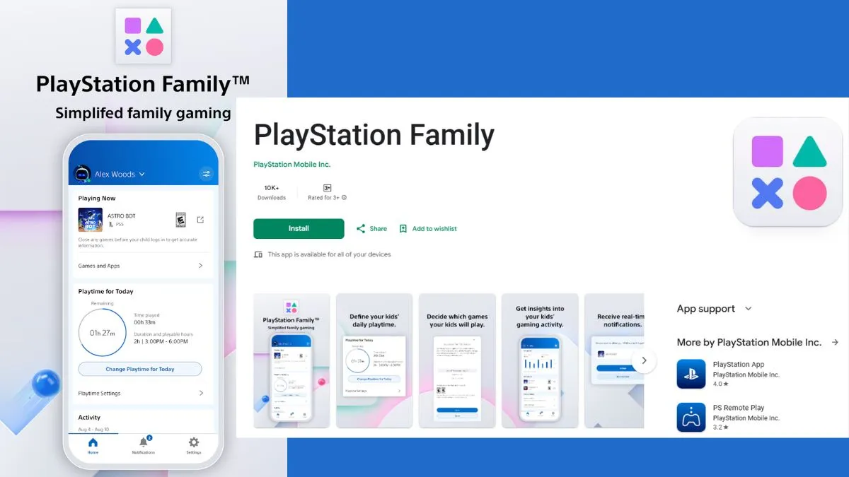 Sony PlayStation Family app