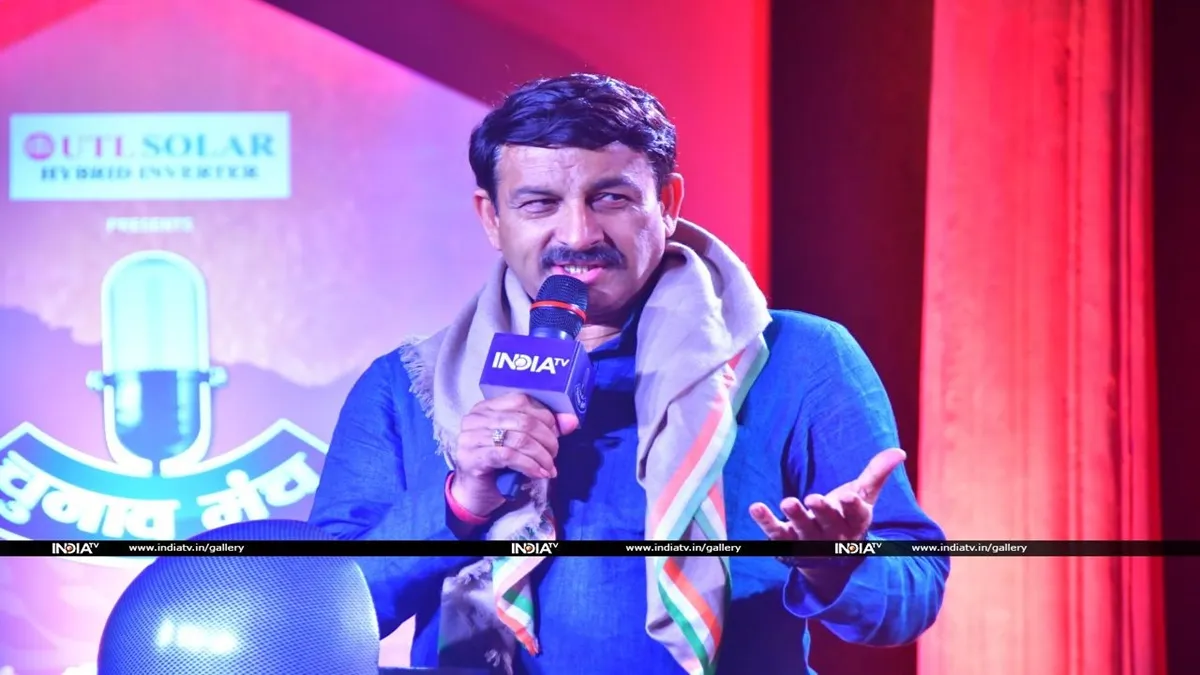 India TV Chunav Manch 2025: BJP leader Manoj Tiwari.