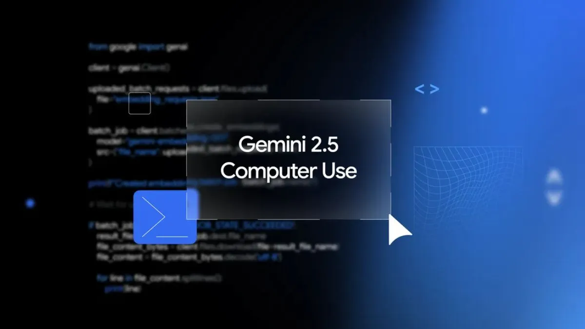 Gemini 2.5 Computer Use model