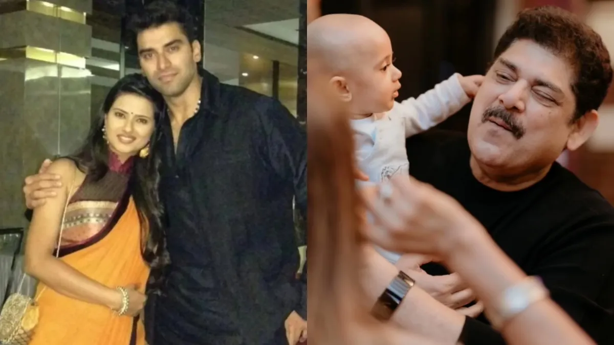 Pankaj Dheer with his grand daughter and Nikitin-Kratika Sengar