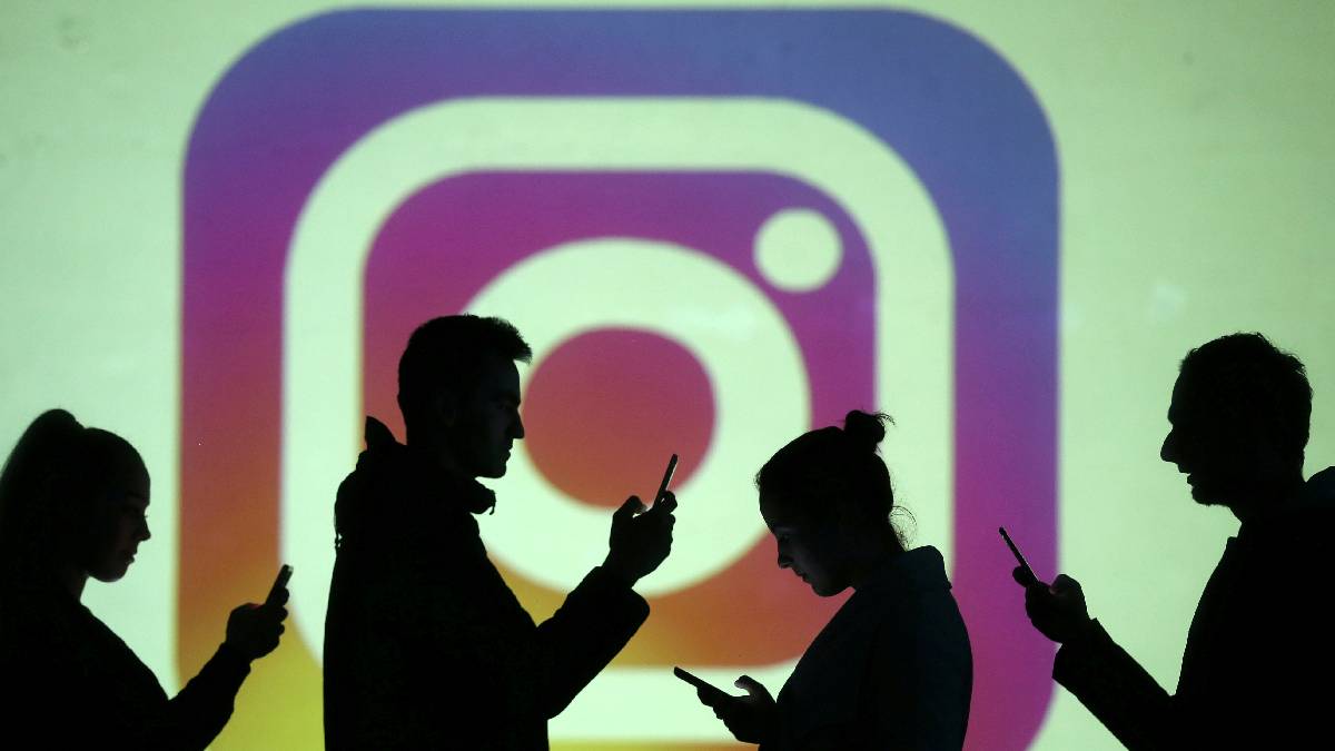Instagram app on smartphone