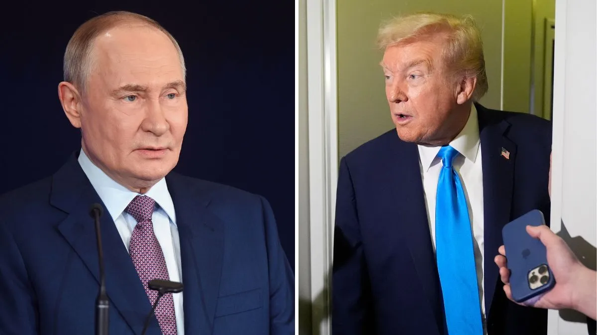 Russian President Vladimir Putin (left) and US President Donald Trump (right)