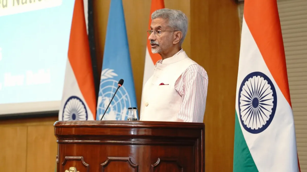 S Jaishankar at UN anniversary event