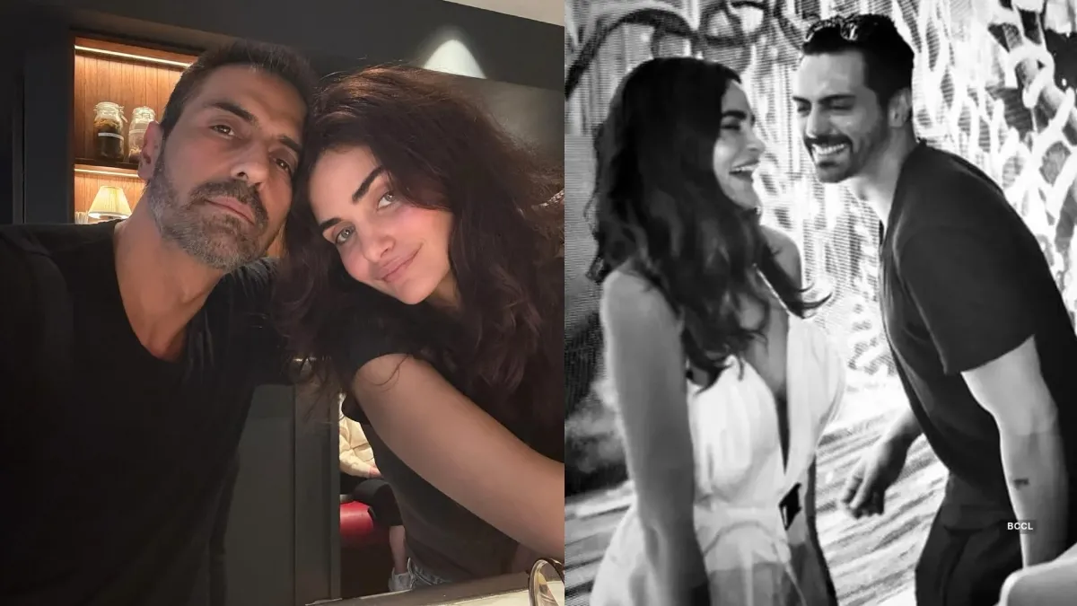 Arjun Rampal and Gabriella Demetriades