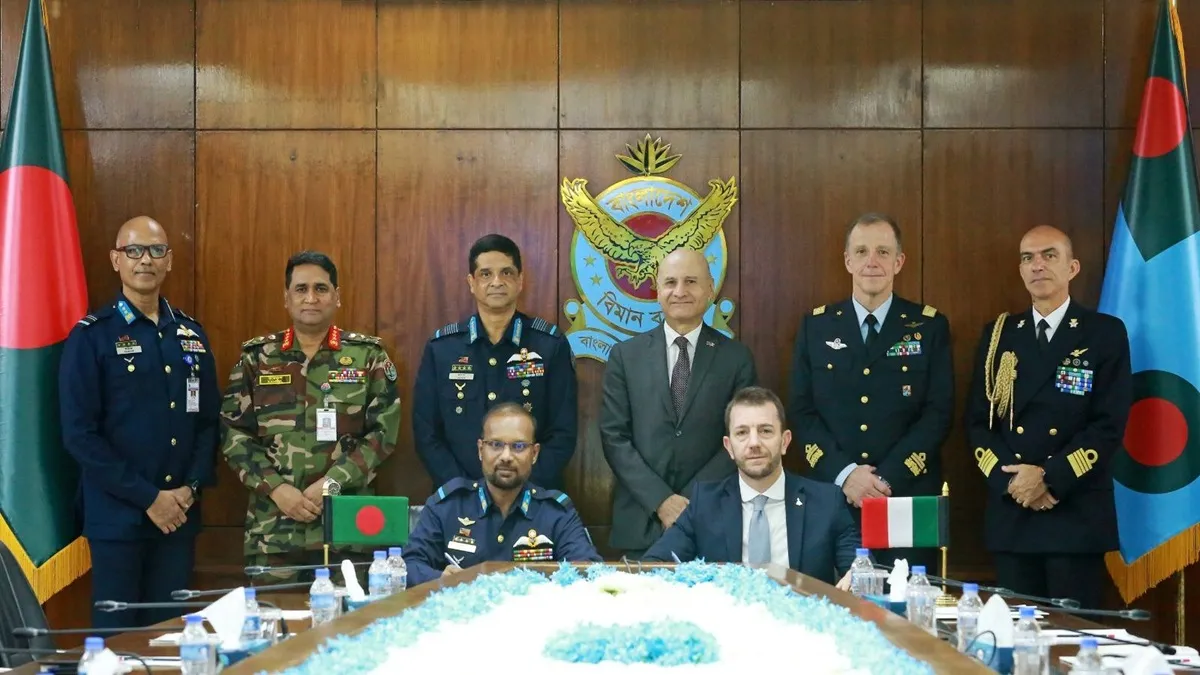 The signing ceremony took place at the Bangladesh Air Force Headquarters in Dhaka.