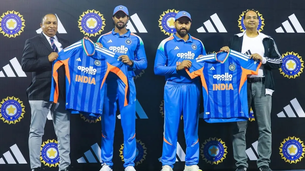 India's new T20I jersey.