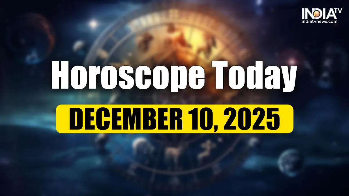 Horoscope Today, 10 December 2025: Read zodiac-wise predictions for your day across love, work, finances and family.
