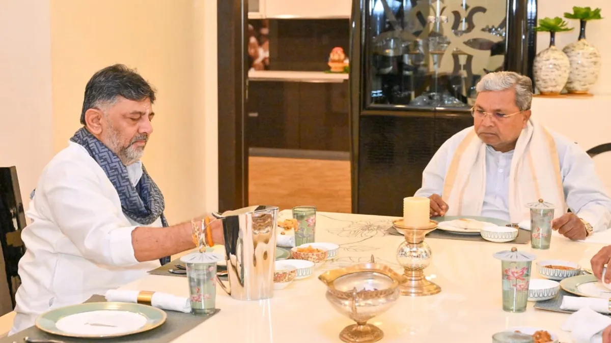 Siddaramaiah, Shivakumar hold second breakfast meeting amid Karnataka power tussle
