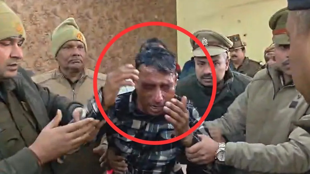 'No one is hearing us...': Man tries to set himself ablaze in front of DM in Kanpur | VIDEO
