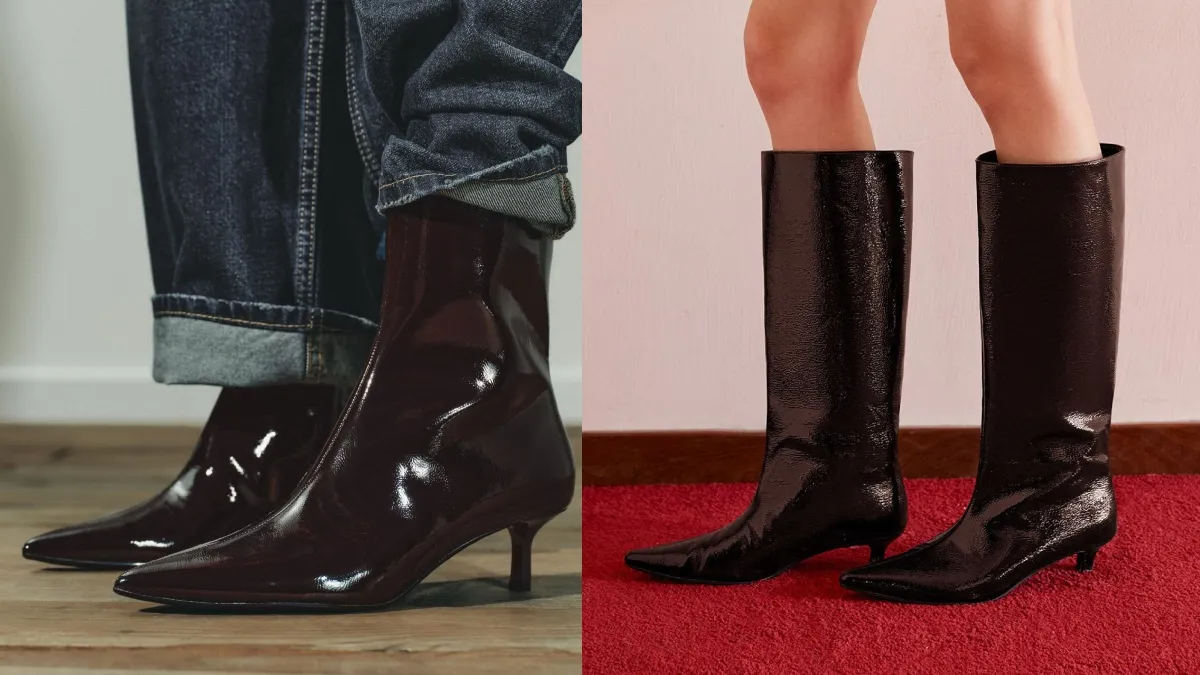 Chic ways to style kitten-heel boots.