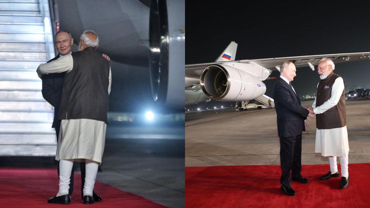 PM Modi welcomes Putin with red-carpet reception and warm hug at Delhi airport | Video | India News – India TV