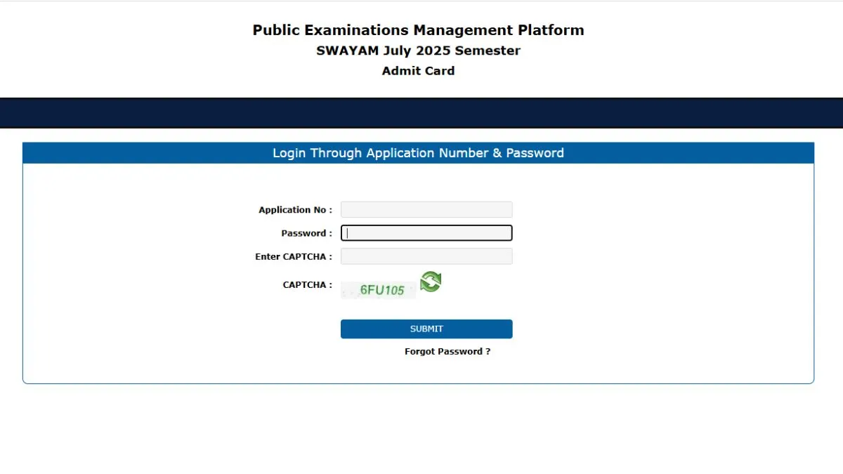 Download SWAYAM admit card 2025 at exams.nta.nic.in/swayam.