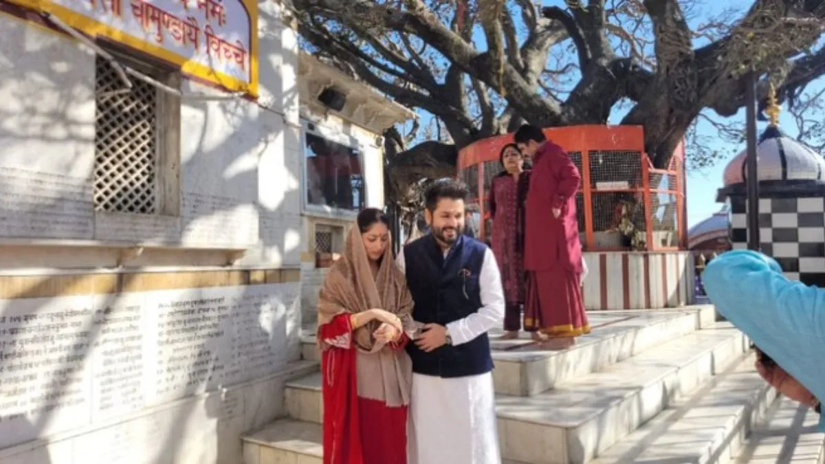 Yami Gautam and Aditya Dhar visited the sacred Naina Devi Temple with family after Dhurandhar’s box-office success.