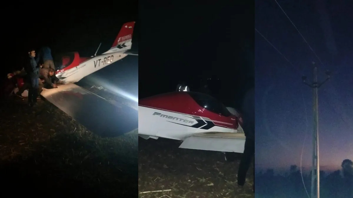 Major mishap in MP’s Seoni: Trainer aircraft hits high-voltage line during sortie, pilot critically injured