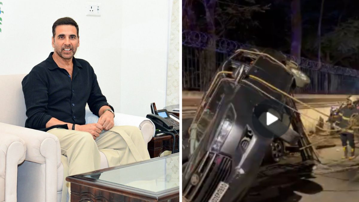 Akshay Kumar's escort car meets with accident in Mumbai; two injured ...