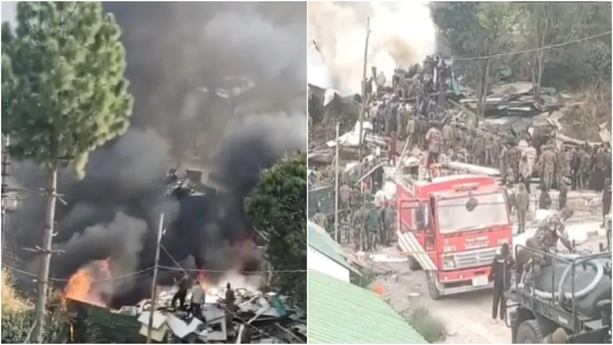 Army Fire Massive fire erupts inside Army camp store in Uttarakhand's Joshimath ...