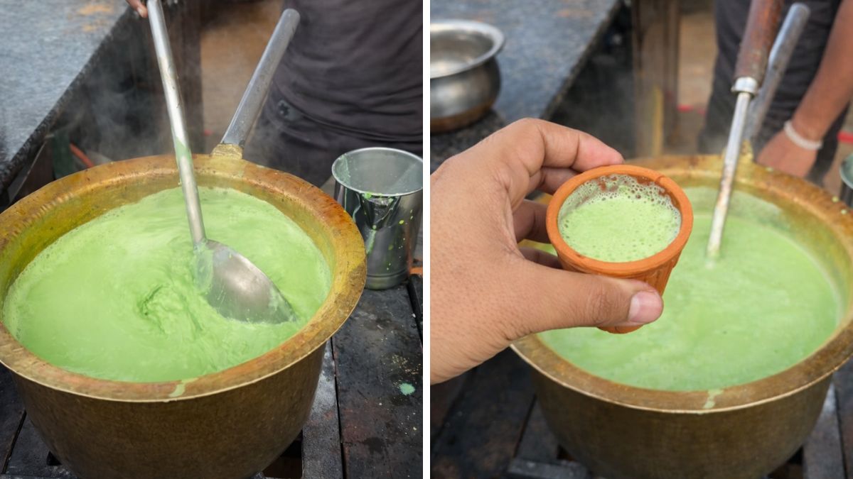 Lucknow street vendor serves ‘garam matcha chai’ in a kulhad, internet loses it | Watch