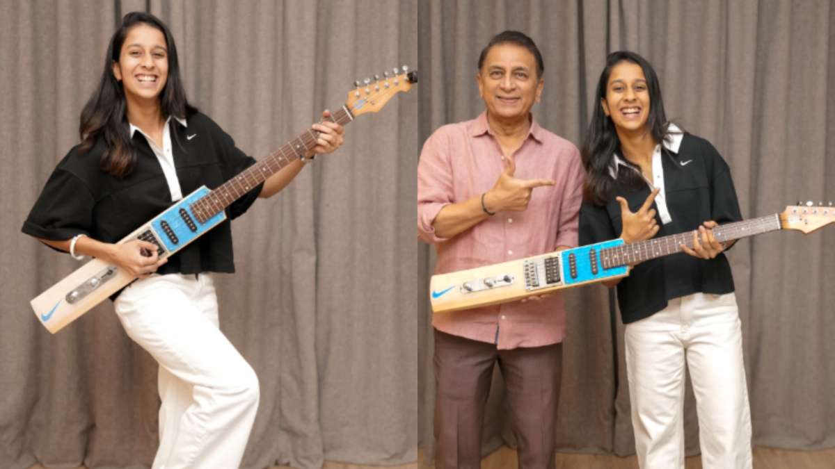Sunil Gavaskar joins Jemimah Rodrigues for much-awaited duet, gifts her special guitar | Watch