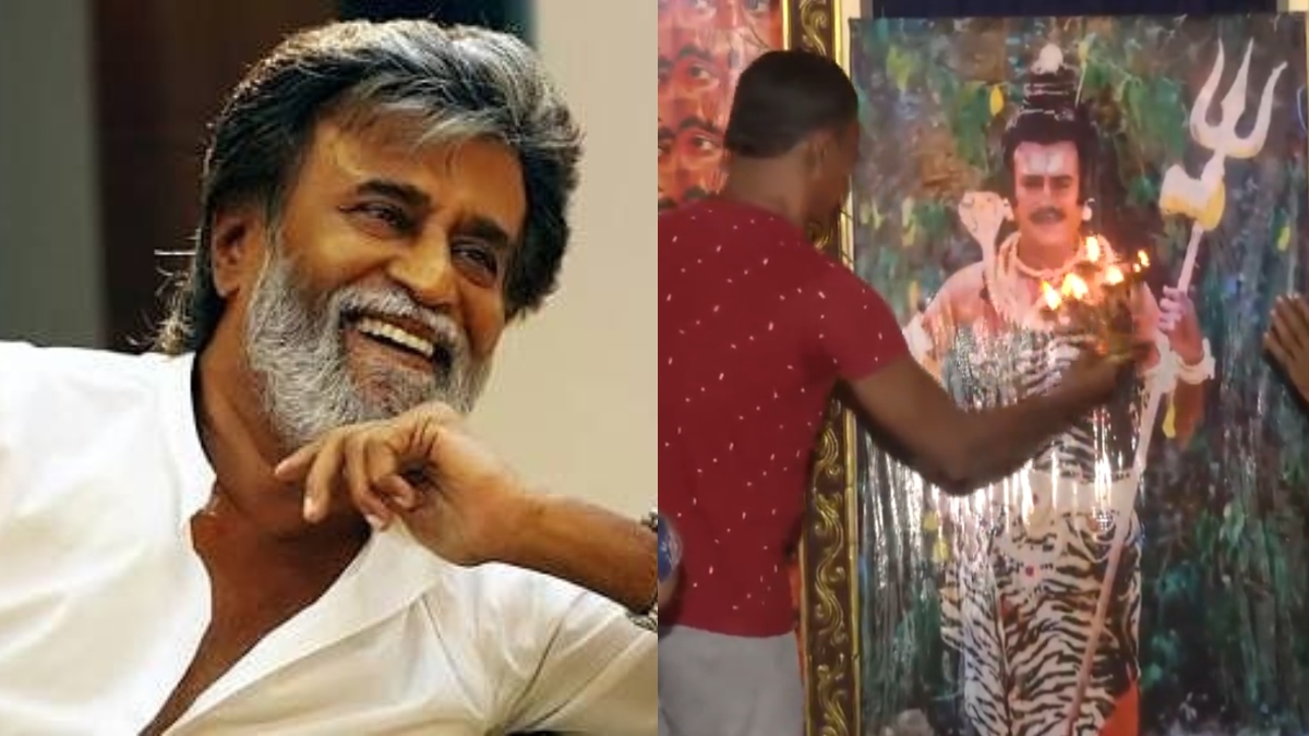 'Band karo bhai yeh sab': Online outrage after fan worships Rajinikanth's image ahead of Mahashivratri