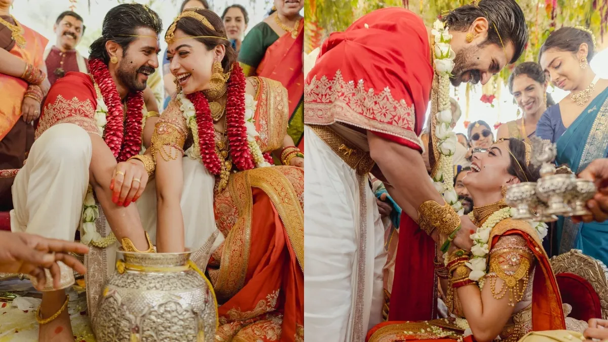 Rashmika Mandanna and Vijay Deverakonda share photos from their wedding