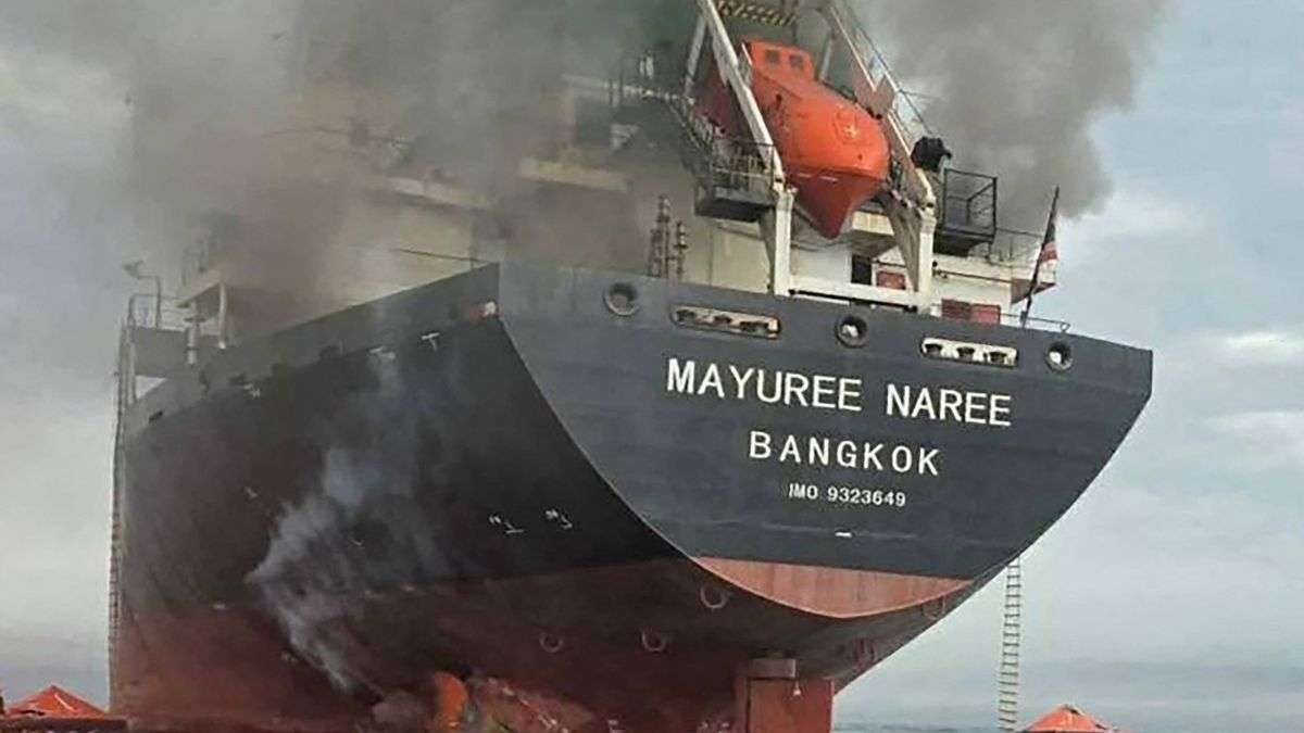 India-bound Thai cargo ship hit by projectiles in Strait of Hormuz as conflict rages in Middle East