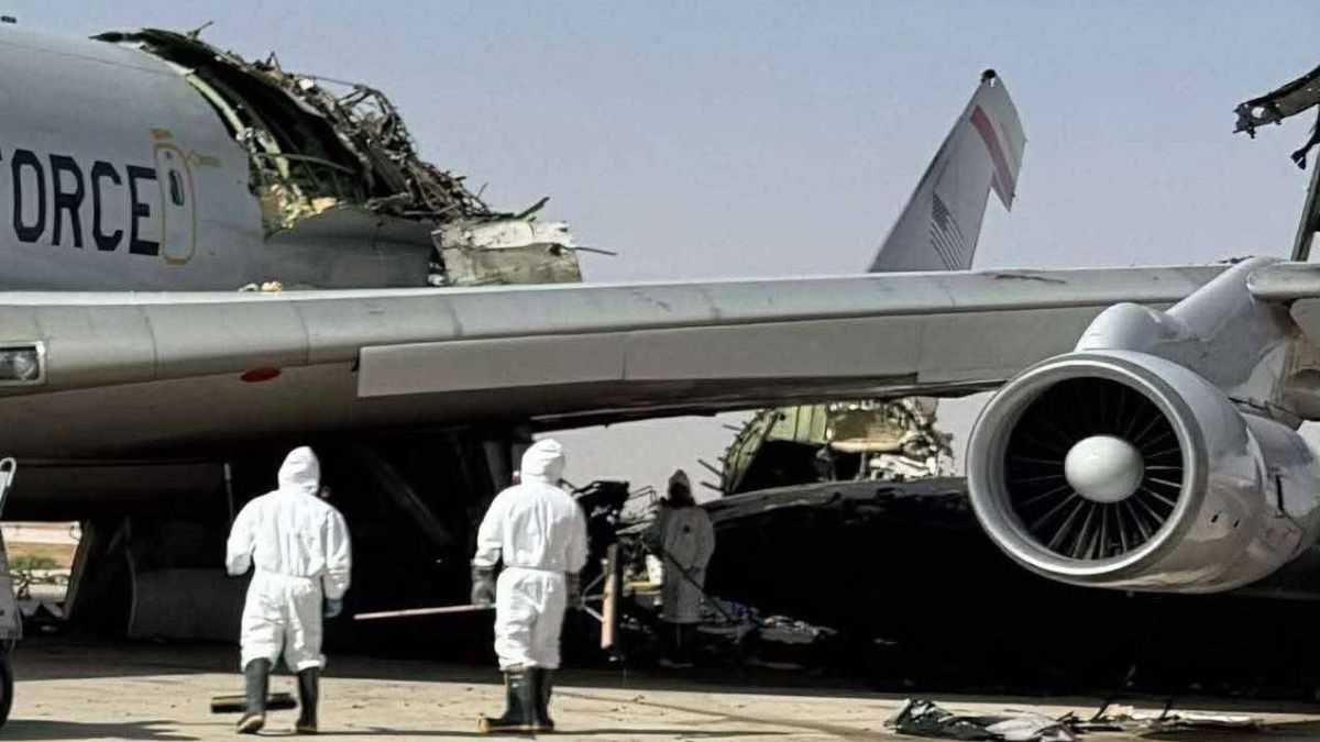 Iran claims destroying US E-3 Sentry AWACS in Saudi Air Base as conflict continues | VIDEO