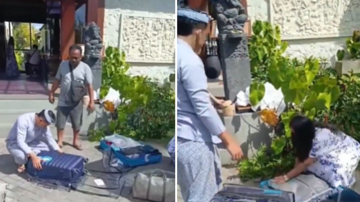 Indian tourists caught stealing hairdryer, doormat in Bali; netizens say 'cancel their passport' | WATCH