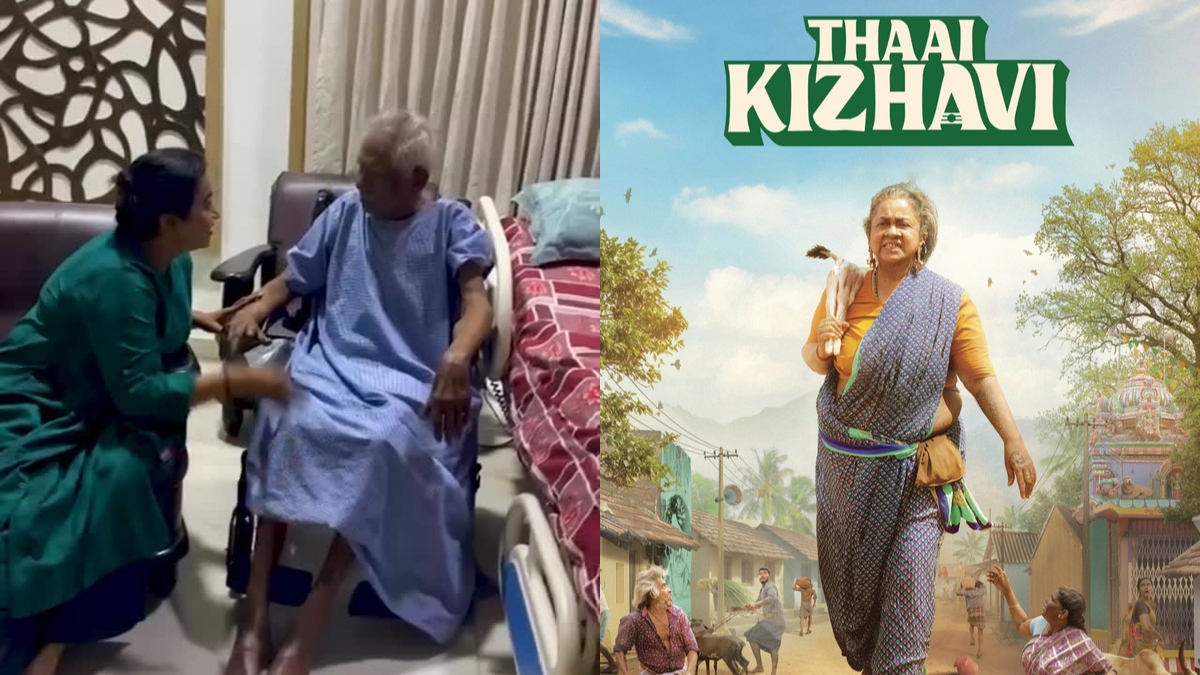 Radikaa Sarathkumar shares heartfelt note as Bharathiraja reviews Thaai Kizhavi after hospital return | Video