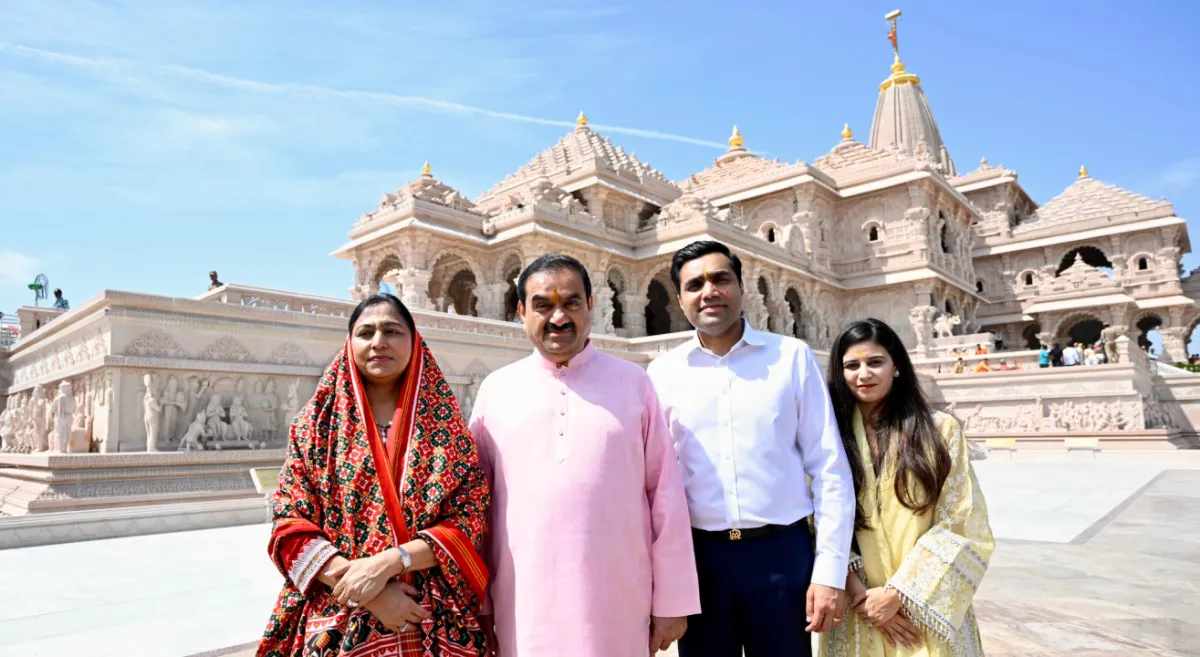 Gautam Adani at the Ram Temple in Ayodhya Gautam Adani at the Ram Temple in Ayodhya