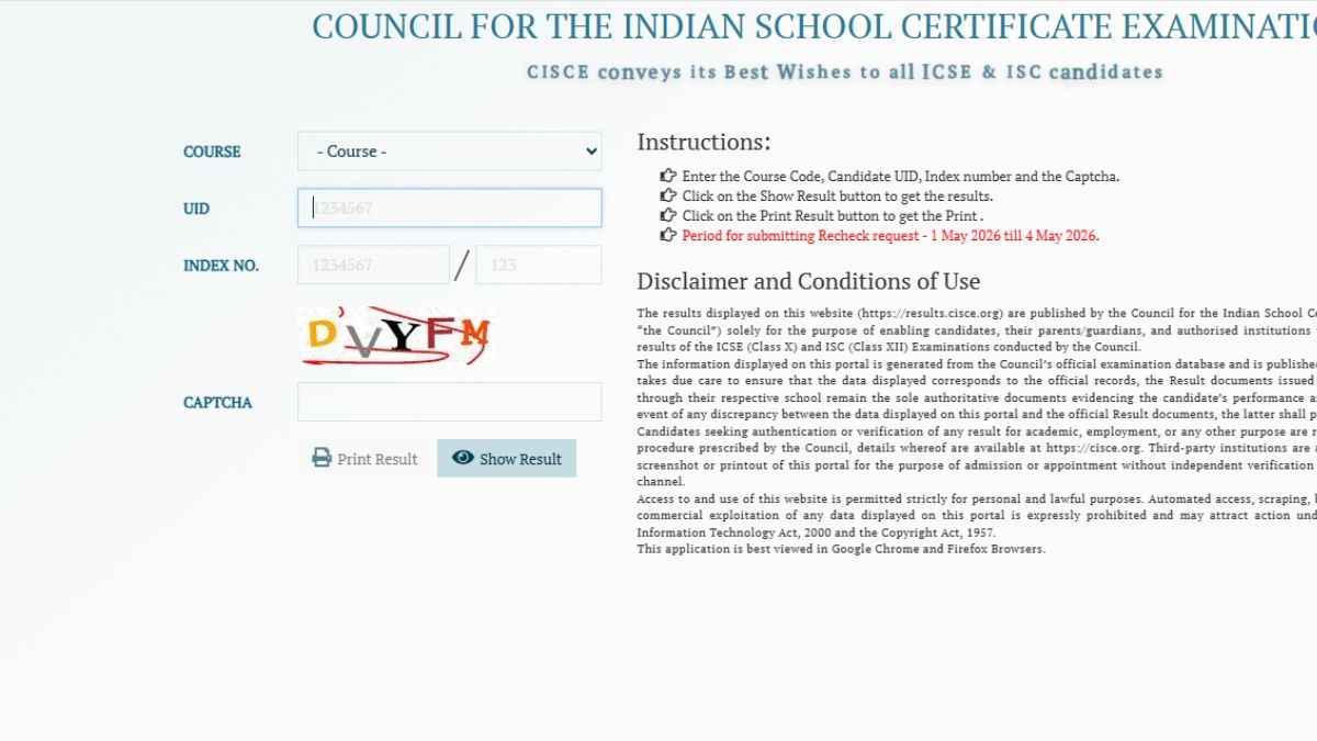 ICSE, ISC results 2026 link activated at results.cisce.org: How to download CISCE 10th, 12th scorecard PDF 