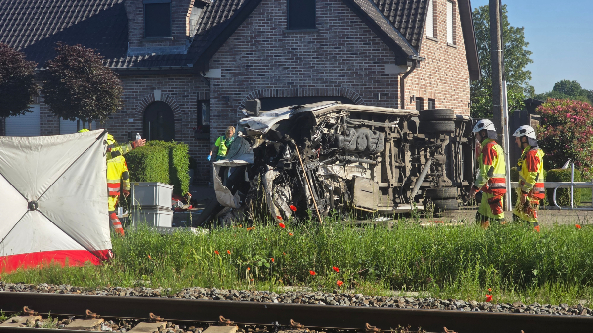 Several killed after train hits school bus in Belgium's Buggenhout town
