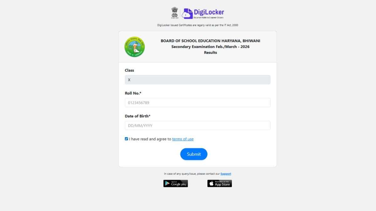 BSEH Haryana Board 10th scorecard available at Digilocker: How to ...