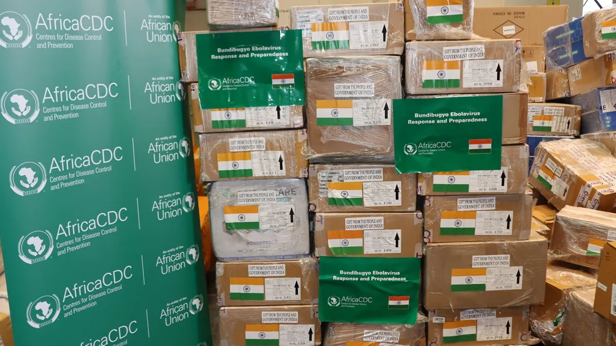 The supplies include essential diagnostics, therapeutics, infection prevention and control materials, and case management support. India dispatches emergency medical supplies to Congo amid Ebola outbreak.