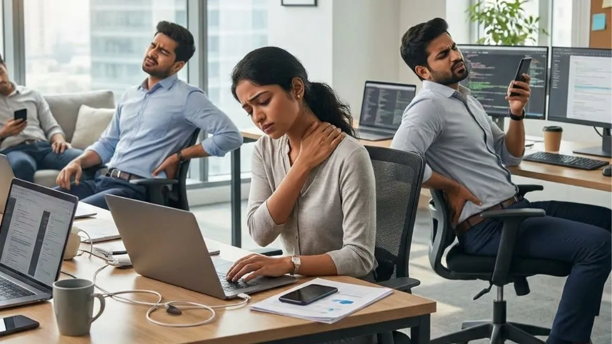 Neck pain, back stiffness and fatigue are silently affecting young professionals. Neck pain, back stiffness and fatigue are silently affecting young professionals