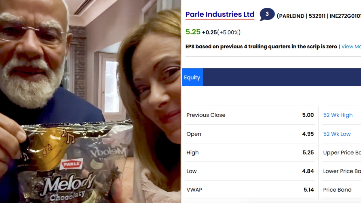 Parle Industries shares hit upper circuit, but it has nothing do with PM Modi-Meloni's 'melody' moment
