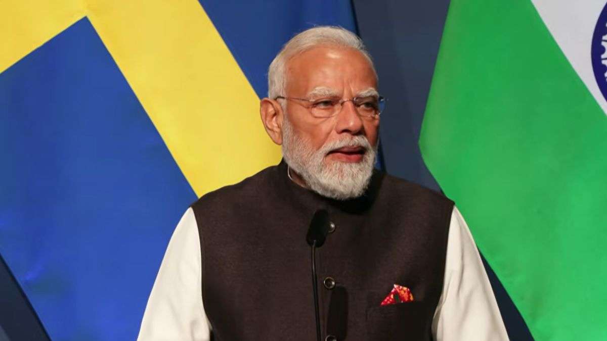 At briefing with Swedish counterpart, PM takes veiled dig at Pakistan, vows to continue fight against terror