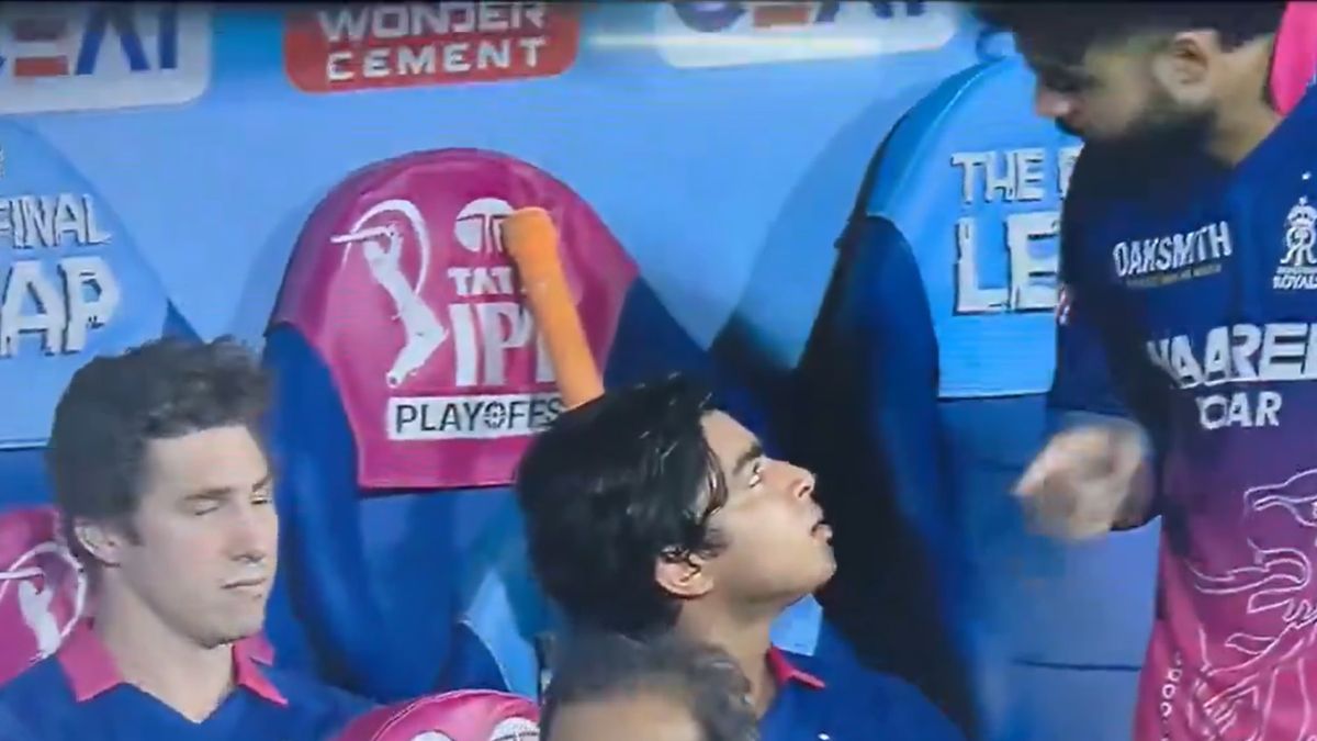 Riyan Parag's animated chat with Sooryavanshi goes viral after 15-year-old departs for 96 vs GT | WATCH